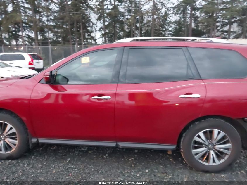 2017 Nissan Pathfinder Sl VIN: 5N1DR2MN4HC606805 Lot: 43957812