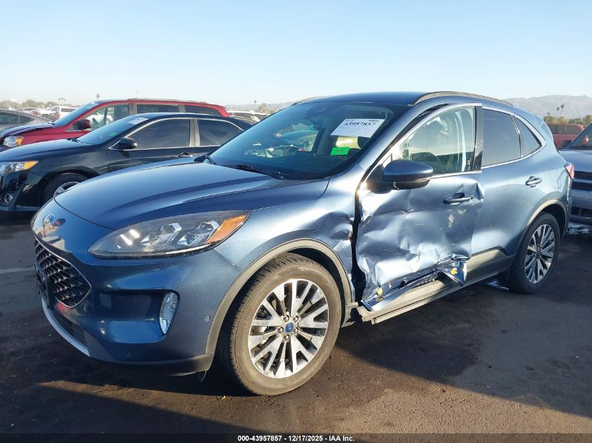 2020 Ford Escape Titanium Hybrid VIN: 1FMCU0DZ4LUC50196 Lot: 43957857