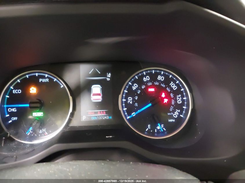 2019 Toyota Rav4 Hybrid Le VIN: JTMLWRFV7KD018445 Lot: 43957869