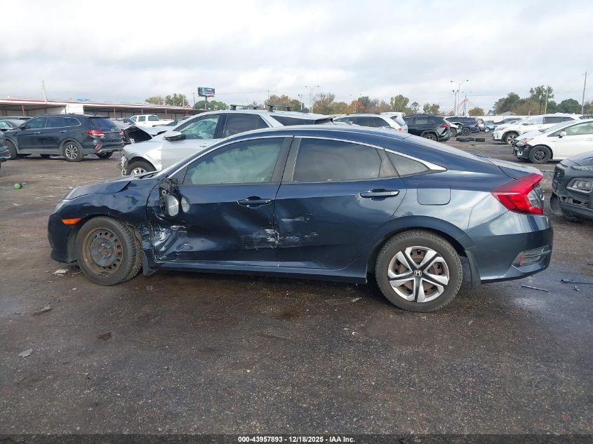 2017 Honda Civic Lx VIN: 19XFC2F58HE001013 Lot: 43957893