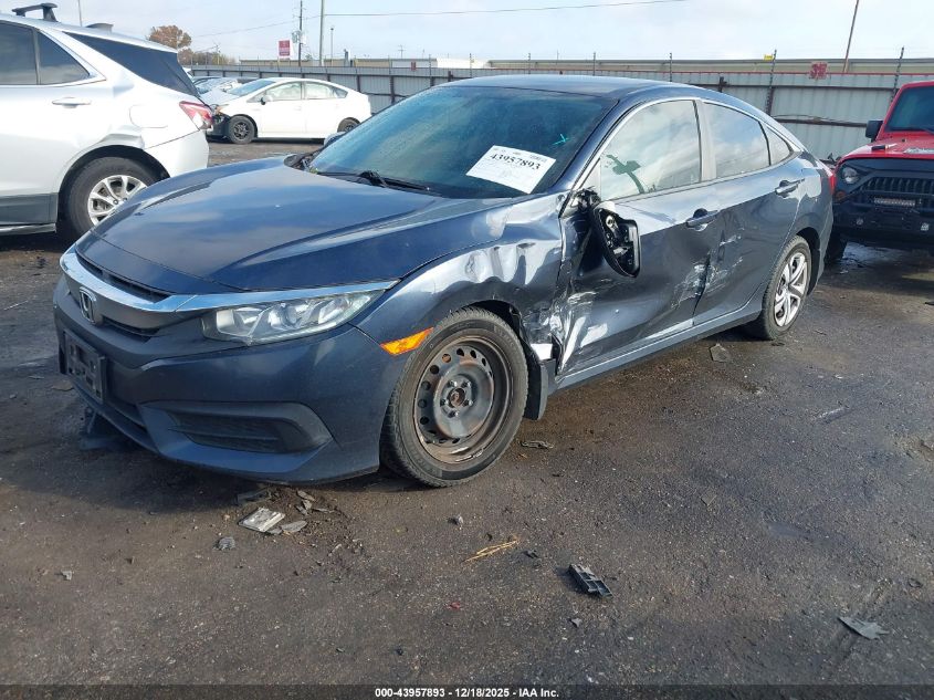 2017 Honda Civic Lx VIN: 19XFC2F58HE001013 Lot: 43957893