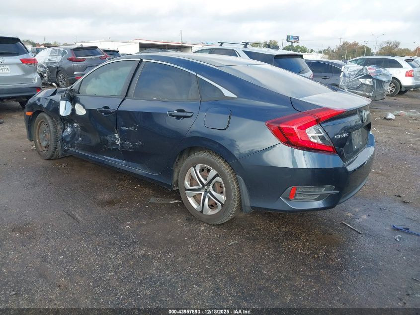 2017 Honda Civic Lx VIN: 19XFC2F58HE001013 Lot: 43957893