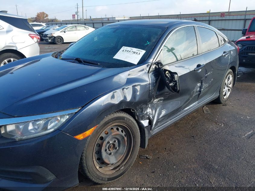 2017 Honda Civic Lx VIN: 19XFC2F58HE001013 Lot: 43957893