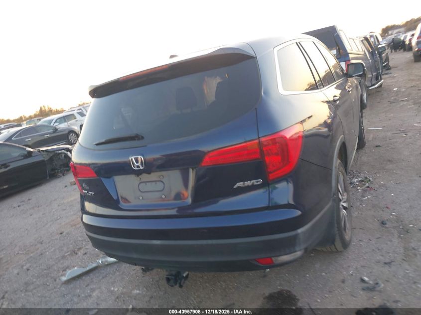 2016 Honda Pilot Ex-L VIN: 5FNYF6H53GB067157 Lot: 43957908