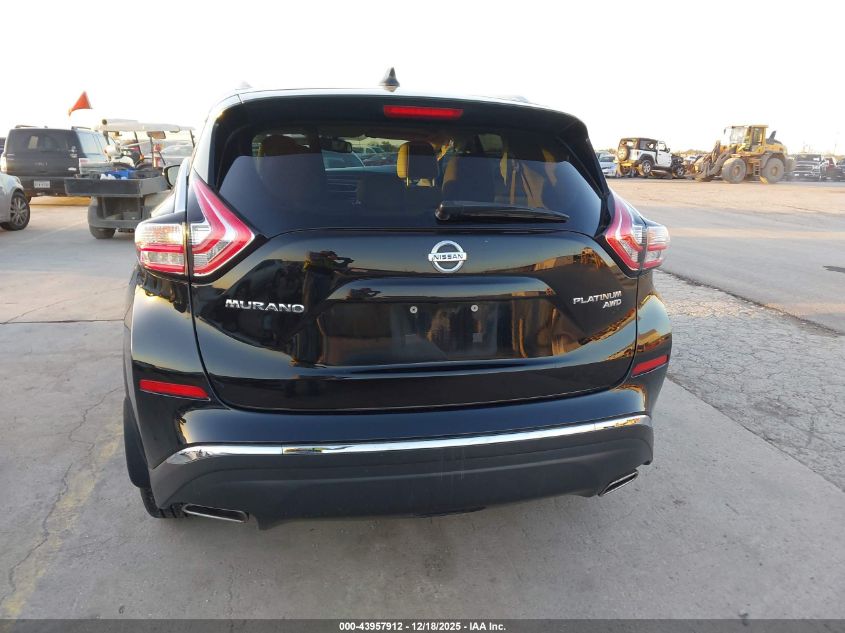 2018 Nissan Murano Platinum VIN: 5N1AZ2MH1JN165366 Lot: 43957912