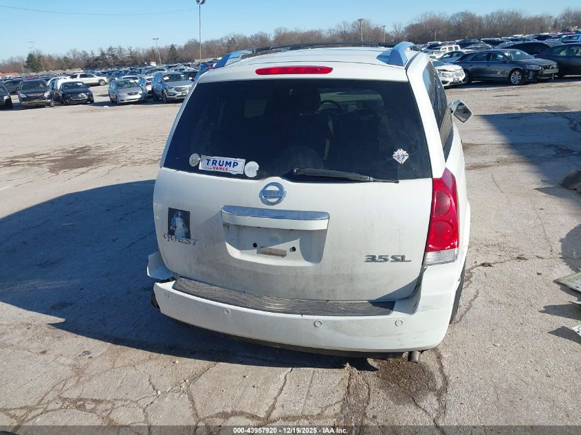 2009 Nissan Quest 3.5 Sl VIN: 5N1BV28U49N105214 Lot: 43957920