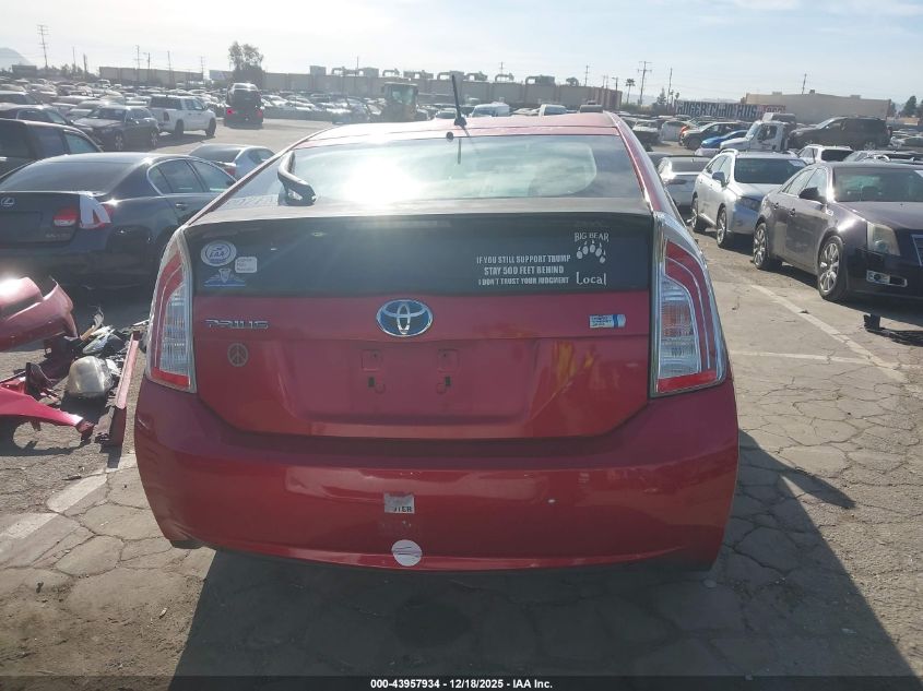 2012 Toyota Prius Two VIN: JTDKN3DU4C1495536 Lot: 43957934