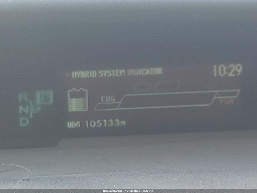 2012 Toyota Prius Two VIN: JTDKN3DU4C1495536 Lot: 43957934