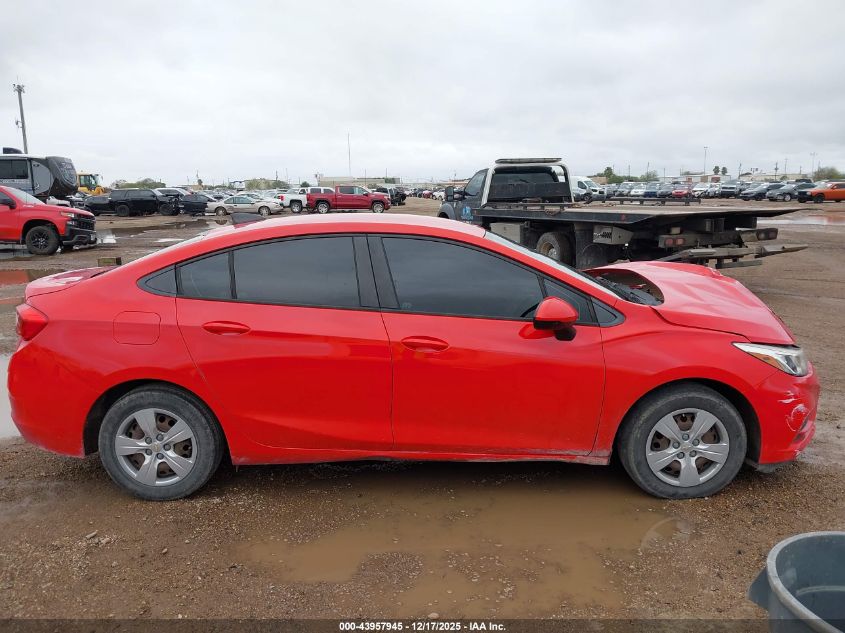 2017 Chevrolet Cruze Ls Auto VIN: 3G1BC5SMXHS556987 Lot: 43957945