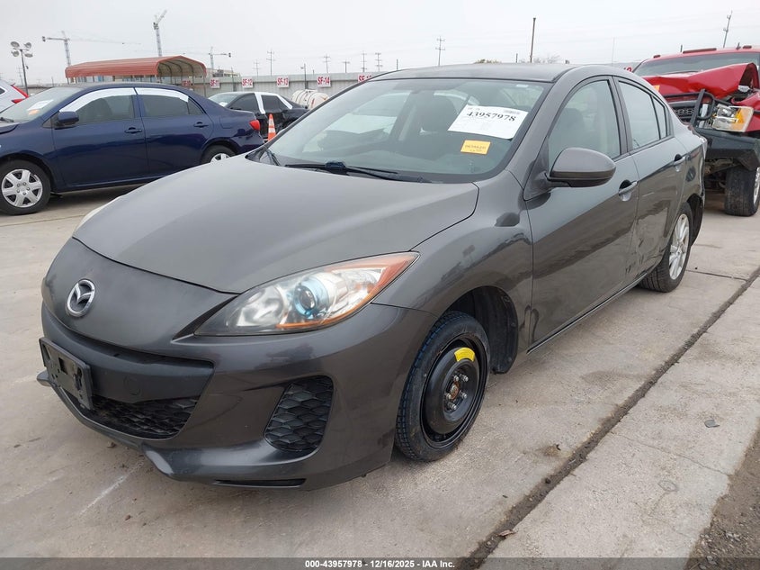 2012 Mazda 3 2.0 I Touring grey Lot 111043957978 Vin JM1BL1V7XC1531359