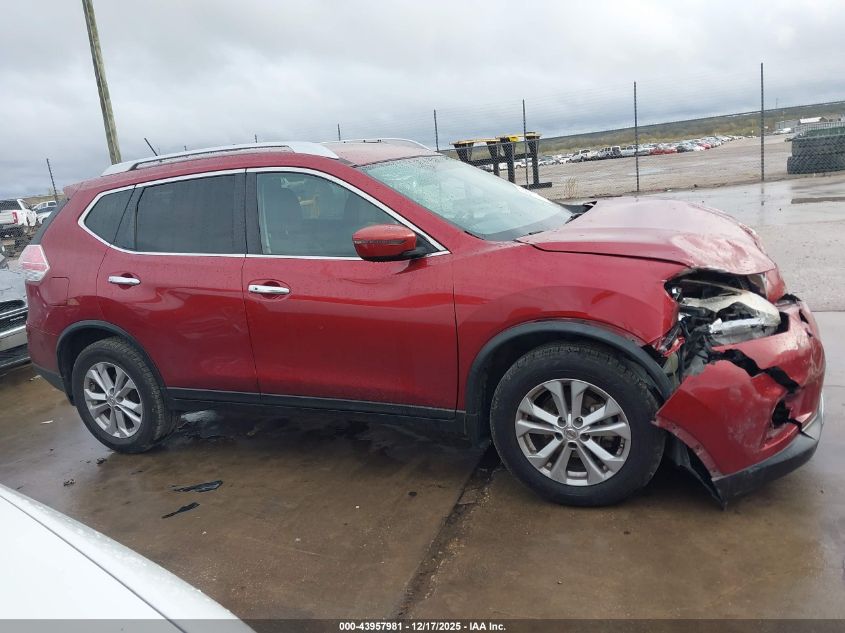 2016 Nissan Rogue Sv VIN: KNMAT2MT8GP623721 Lot: 43957981