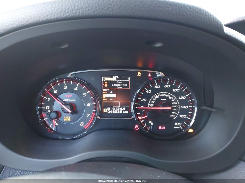 2019 Subaru Wrx Sti VIN: JF1VA2R69K9818143 Lot: 43958000