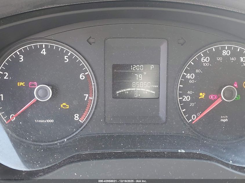 2011 Volkswagen Jetta 2.5L Sel VIN: 3VWLZ7AJ2BM318315 Lot: 43958021