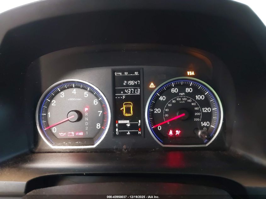 2008 Honda Cr-V Ex-L VIN: JHLRE48758C029735 Lot: 43958037