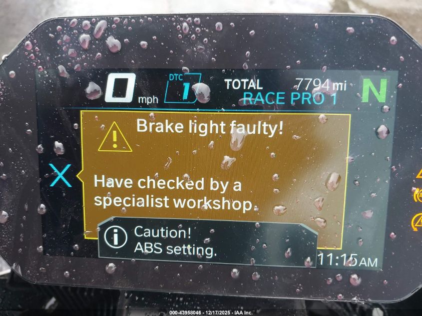 2024 BMW S 1000 Rr VIN: WB10E6307R6K33090 Lot: 43958046