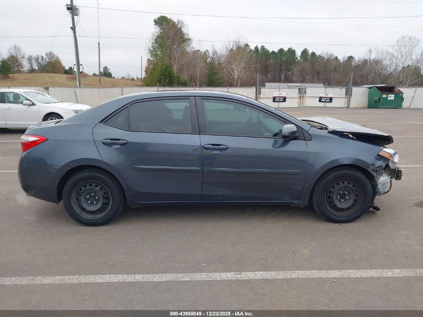 2015 Toyota Corolla Le VIN: 5YFBURHE1FP296100 Lot: 43958049