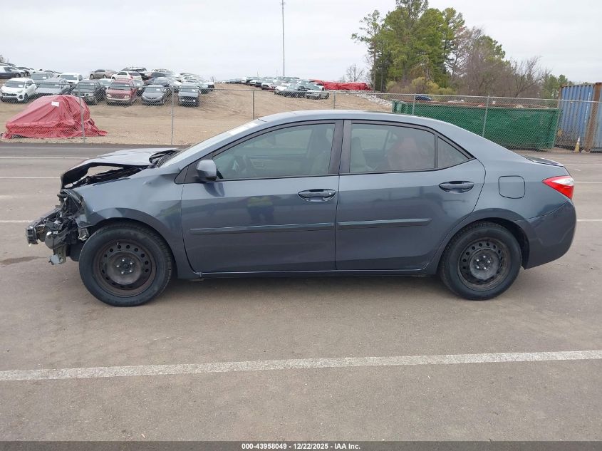 2015 Toyota Corolla Le VIN: 5YFBURHE1FP296100 Lot: 43958049