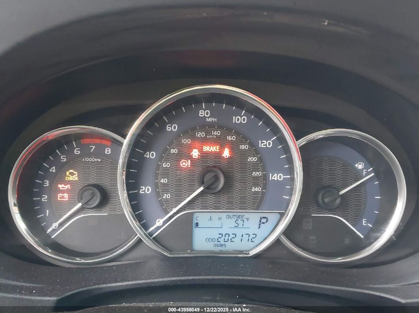 2015 Toyota Corolla Le VIN: 5YFBURHE1FP296100 Lot: 43958049