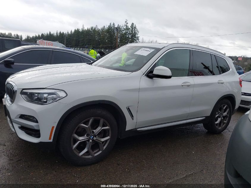 2021 BMW X3 xDrive30I VIN: 5UXTY5C07M9G40286 Lot: 43958064