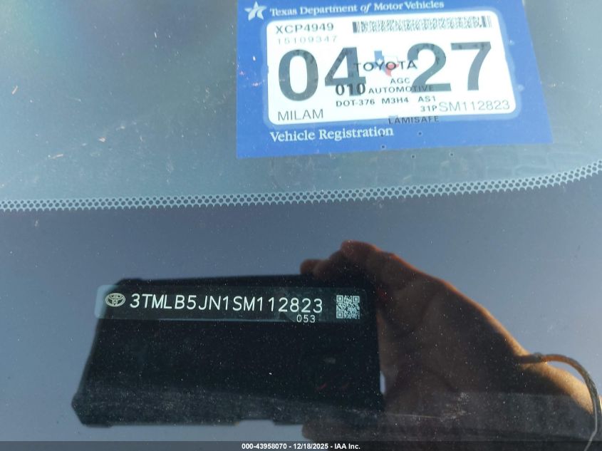 2025 Toyota Tacoma Sr5 VIN: 3TMLB5JN1SM112823 Lot: 43958070