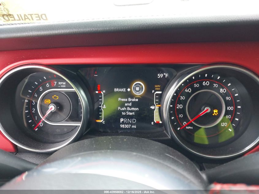 2020 Jeep Wrangler Unlimited Rubicon 4X4 VIN: 1C4HJXFG4LW192344 Lot: 43958082