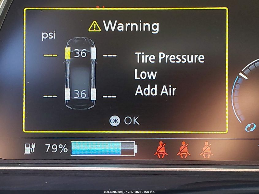 2025 Nissan Leaf Sv Plus VIN: 1N4CZ1CV2SC559489 Lot: 43958098