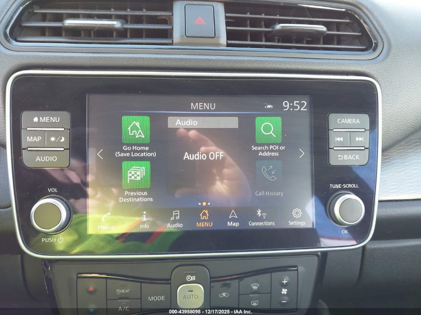 2025 Nissan Leaf Sv Plus VIN: 1N4CZ1CV2SC559489 Lot: 43958098