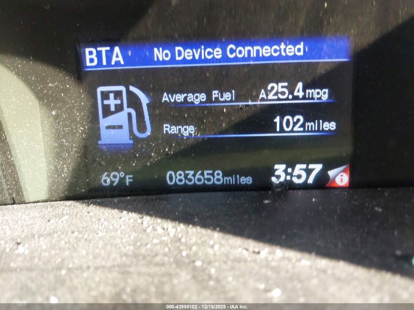 2014 Honda Civic Ex VIN: 19XFB2F81EE082784 Lot: 43958102