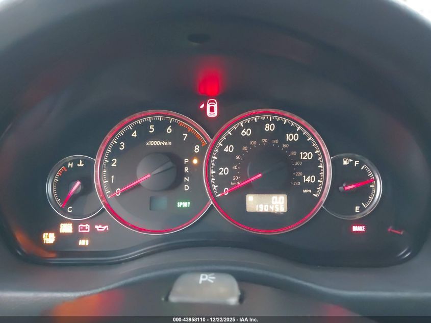 2008 Subaru Outback VIN: 4S4BP60C287327791 Lot: 43958110