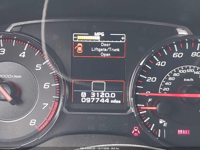 2019 Subaru Wrx Premium VIN: JF1VA1C60K9830734 Lot: 43958123