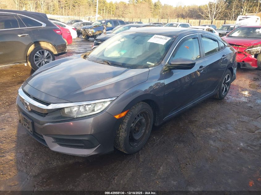 2017 Honda Civic Lx VIN: 19XFC2F59HE223141 Lot: 43958130