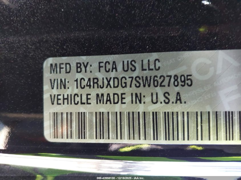 2025 Jeep Wrangler 4-Door Willys 4X4 VIN: 1C4RJXDG7SW627895 Lot: 43958138