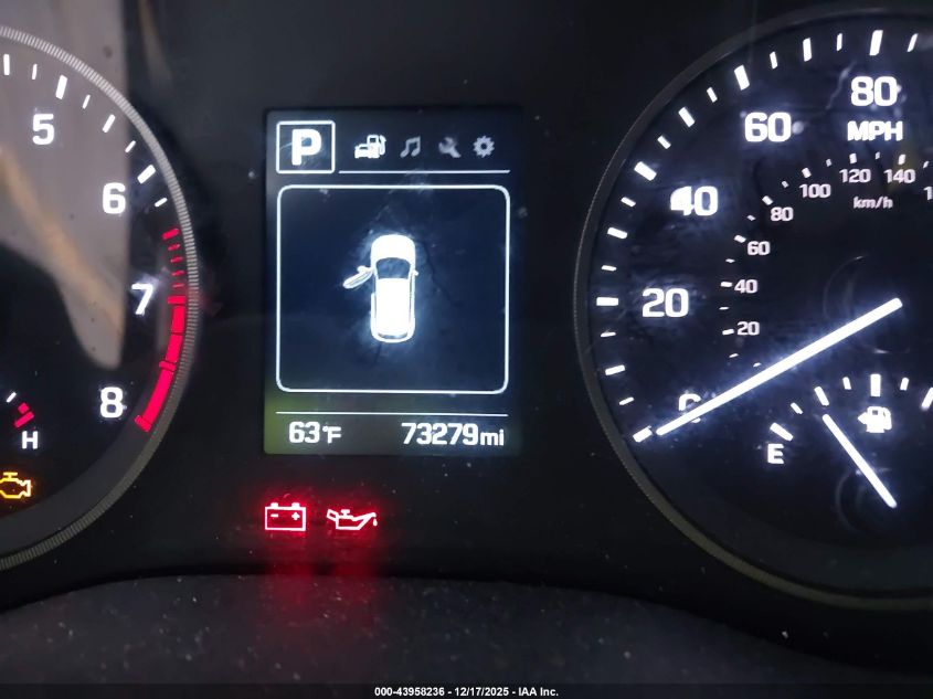 2017 Hyundai Tucson Value VIN: KM8J33A20HU566446 Lot: 43958236