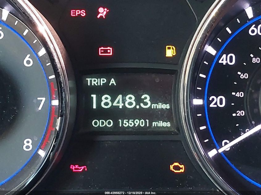 2013 Hyundai Sonata Gls VIN: 5NPEB4ACXDH711519 Lot: 43958272