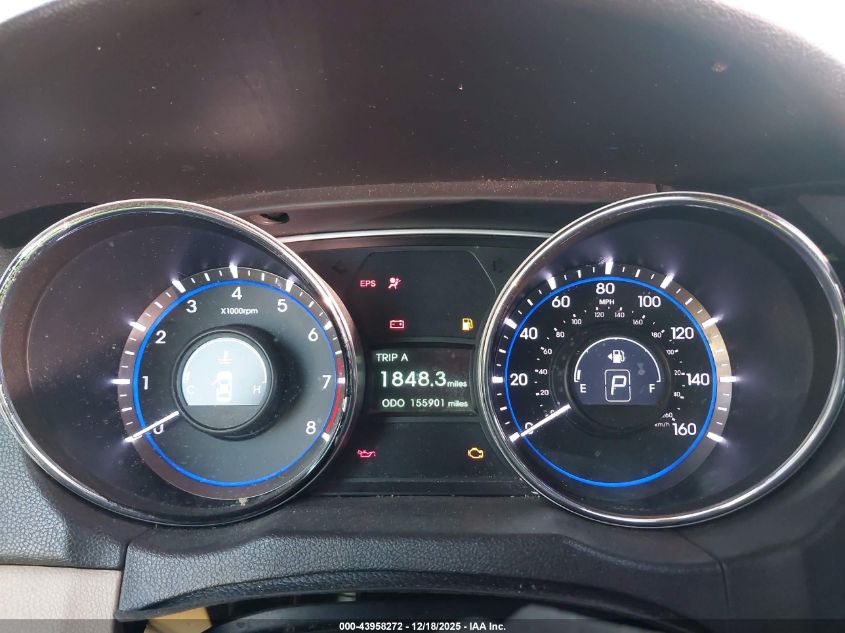 2013 Hyundai Sonata Gls VIN: 5NPEB4ACXDH711519 Lot: 43958272