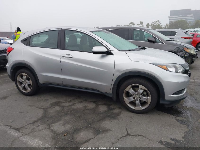 2016 Honda Hr-V Lx VIN: 3CZRU5H30GM745680 Lot: 43958291
