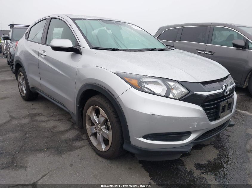 2016 Honda Hr-V Lx VIN: 3CZRU5H30GM745680 Lot: 43958291
