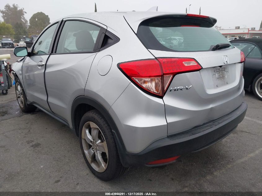 2016 Honda Hr-V Lx VIN: 3CZRU5H30GM745680 Lot: 43958291