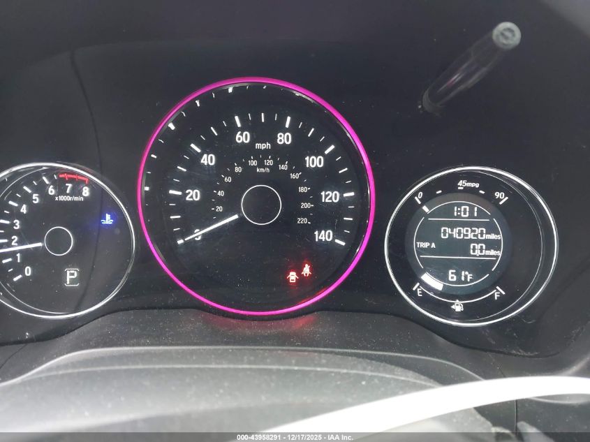 2016 Honda Hr-V Lx VIN: 3CZRU5H30GM745680 Lot: 43958291