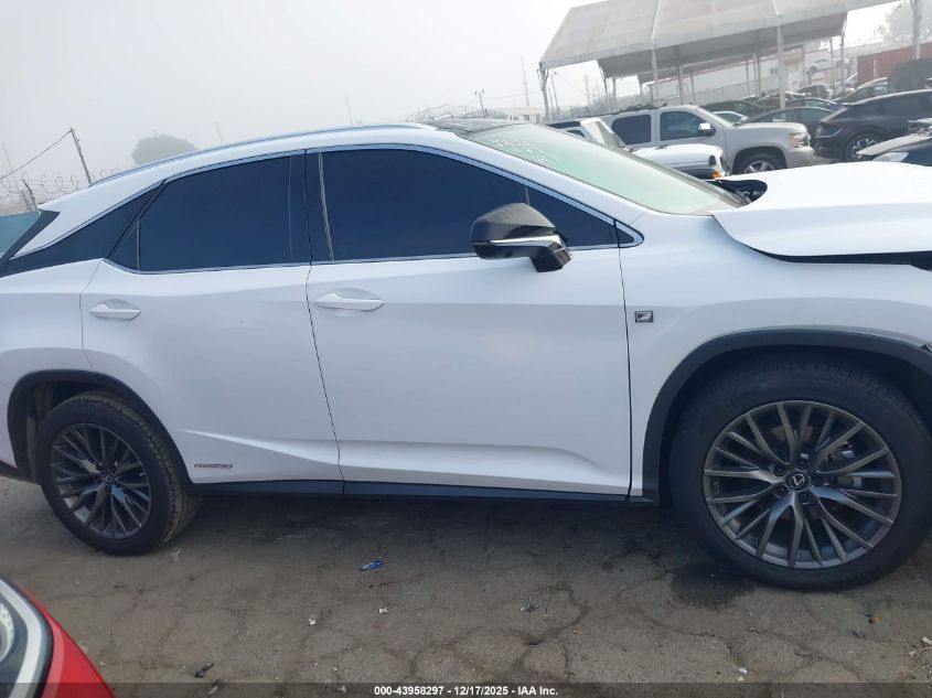 2022 Lexus Rx 450H F Sport Handling VIN: 2T2YGMDA8NC091617 Lot: 43958297