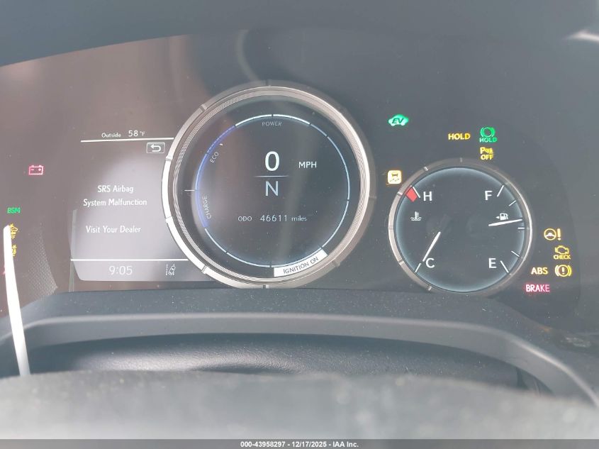 2022 Lexus Rx 450H F Sport Handling VIN: 2T2YGMDA8NC091617 Lot: 43958297