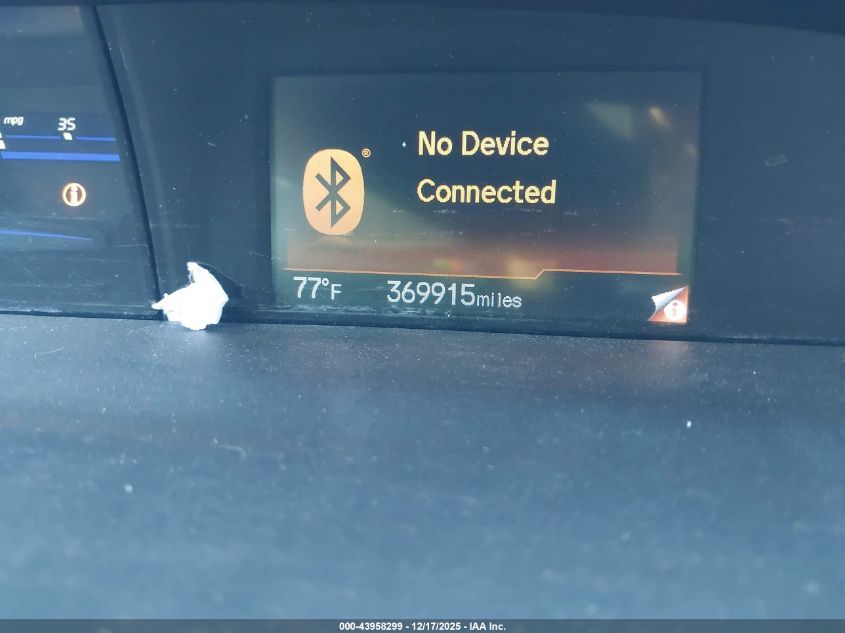 2013 Honda Civic Ex VIN: 19XFB2F85DE260498 Lot: 43958299