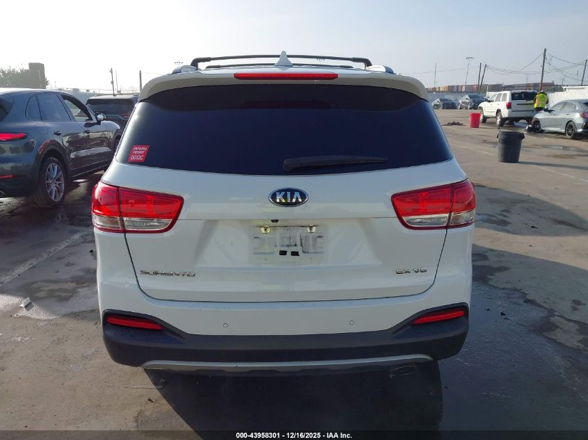 2017 Kia Sorento 3.3L Ex VIN: 5XYPH4A56HG315299 Lot: 43958301