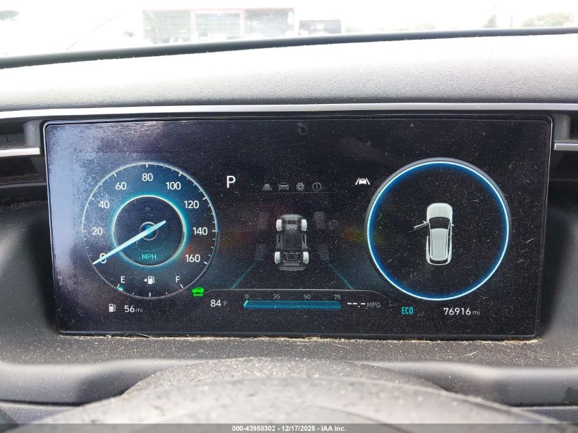 2022 Hyundai Tucson Hybrid Sel Convenience VIN: KM8JFCA12NU041222 Lot: 43958302