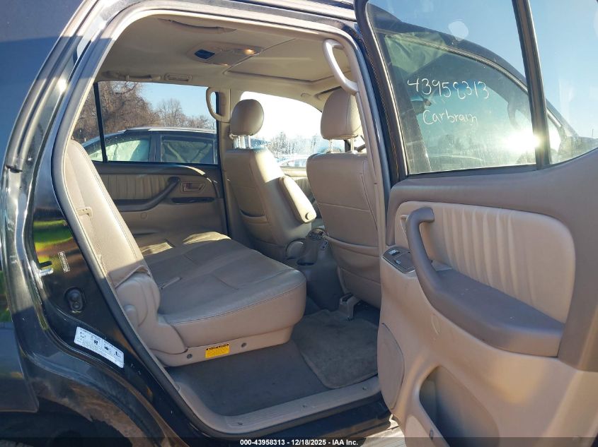 2005 Toyota Sequoia Limited V8 VIN: 5TDBT48A85S250580 Lot: 43958313