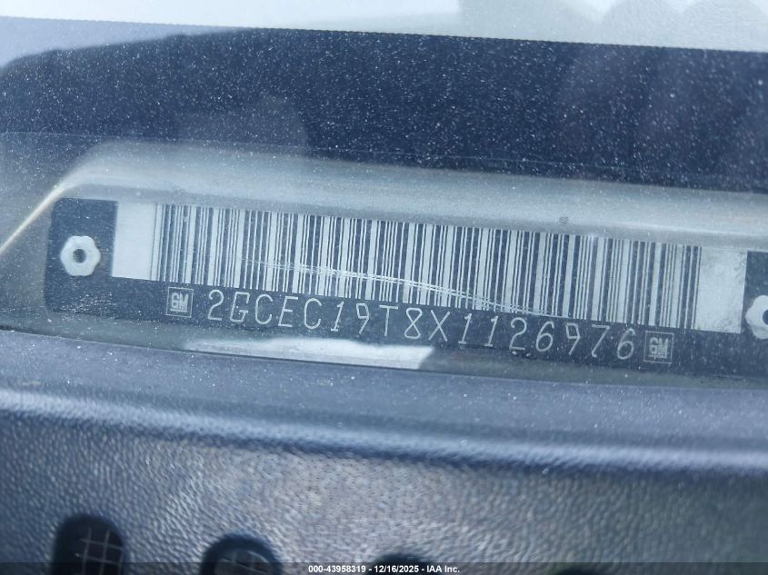 1999 Chevrolet Silverado 1500 Ls VIN: 2GCEC19T8X1126976 Lot: 43958319