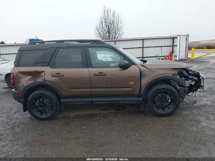 2022 Ford Bronco Sport Badlands VIN: 3FMCR9D91NRD68531 Lot: 43958332