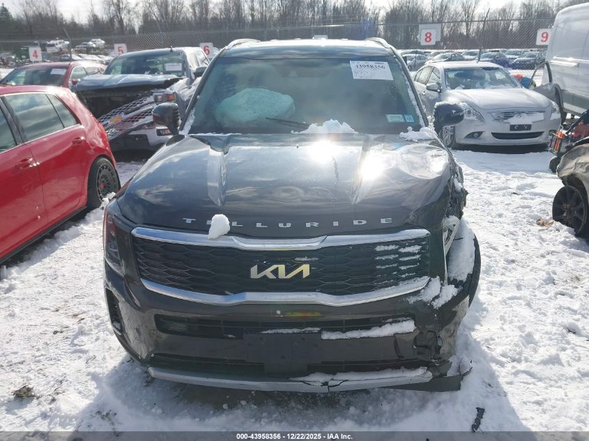 2022 Kia Telluride S VIN: 5XYP6DHC1NG299177 Lot: 43958356