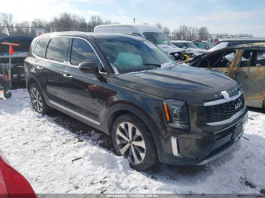 2022 Kia Telluride S VIN: 5XYP6DHC1NG299177 Lot: 43958356