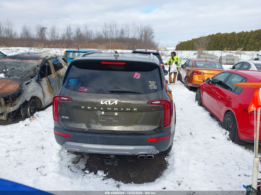 2022 Kia Telluride S VIN: 5XYP6DHC1NG299177 Lot: 43958356